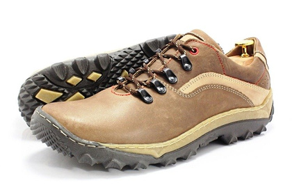 Polskie buty trekkingowe, skóra - KENT 268 BRĄZOWE