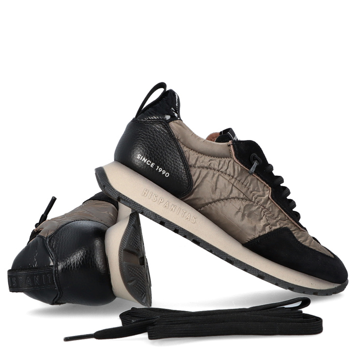 Hiszpańskie sneakersy damskie - HISPANITAS HI254209 CZARNE