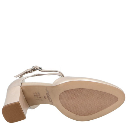 Czółenka z zapięciem - KOTYL 7101 PERŁOWE