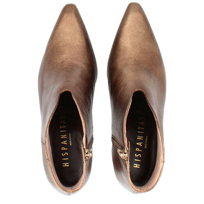 Hiszpańskie botki z wycięciem - HISPANITAS HI243576 STARE ZŁOTO