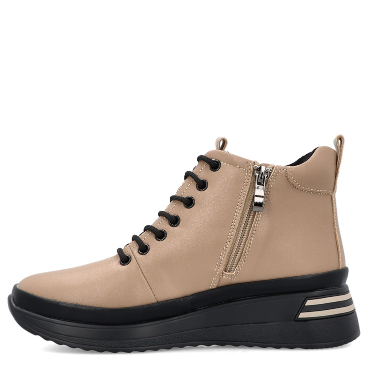 Damskie sneakersy ze skóry - FILIPPO DBT4215/25 BEŻOWE