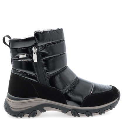 Damskie śniegowce z zamkami - CAPRICE 9-26436-43 CZARNE