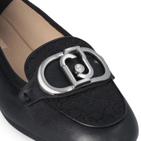 Eleganckie półbuty premium - LIU JO EMEL 03 MONOGRAM CZARNE