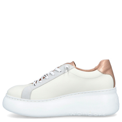 Hiszpańskie sneakersy premium - WONDERS A-2670 BIAŁE