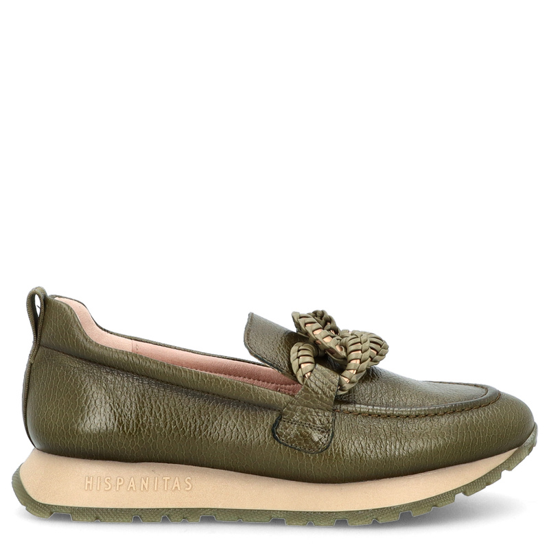 Hiszpańskie półbuty z klamrą - HISPANITAS HI254238 KHAKI