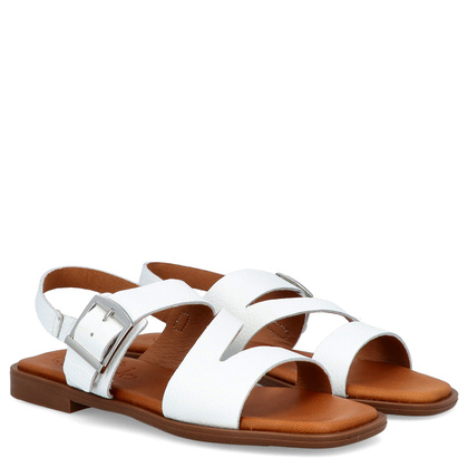 Eleganckie sandały ze skóry - OH! MY SANDALS 5581 BIAŁE