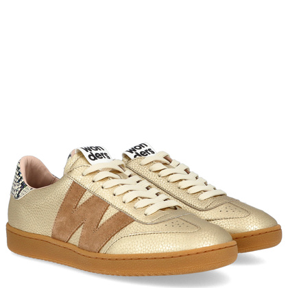 Hiszpańskie sneakersy premium - WONDERS A-2001 ZŁOTE
