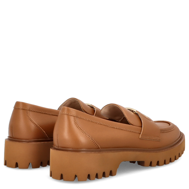 Skórzane półbuty premium - LIU JO CORA 12 BRĄZOWE