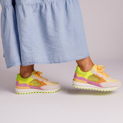 Hiszpańskie sneakersy damskie - GIOSEPPO 74947 NEONOWE