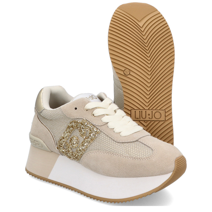 Sneakersy premium  - LIU JO DREAMY 02 BEŻOWE