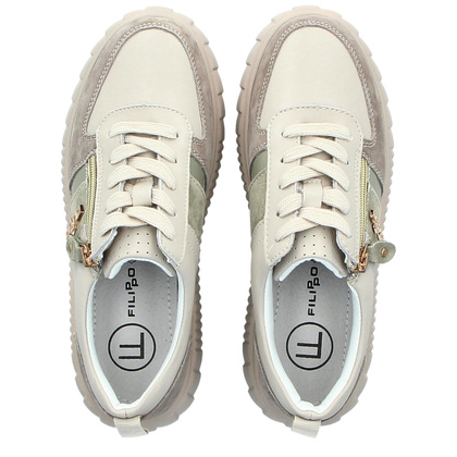 Buty sportowe damskie - FILIPPO DP6121/24 BEŻOWE