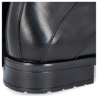 Eleganckie buty męskie zimowe - TAPI D-2372 CZARNE