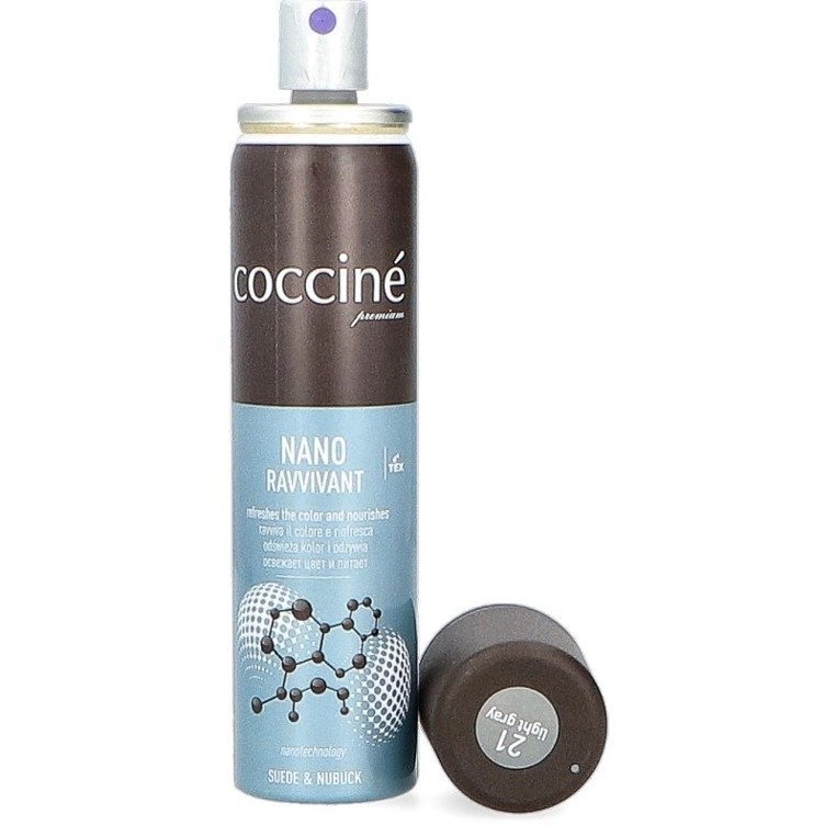 COCCINE NANO RAVVIVANT SZARY - spray ożywiający kolor do nubuku i zamszu