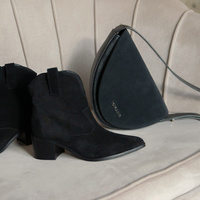 ZESTAW BUTY + TOREBKA  - KOTYL 4735 TOSCANIO G87 CZARNY