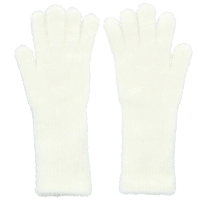 Puszyste rękawiczki damskie z obsługą ekranów - TYMOTEO LOVE R08 BIAŁE