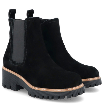 Skórzane sztyblety damskie - FILIPPO DBT4805/24 CZARNE