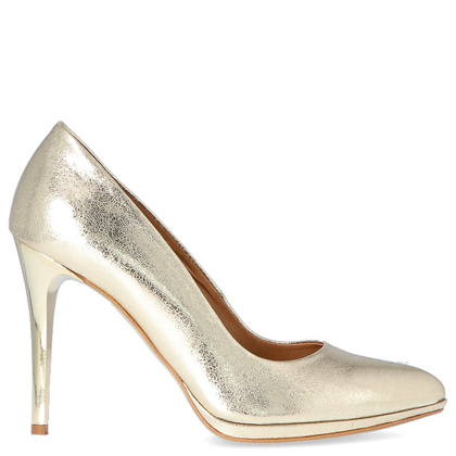 Eleganckie szpilki z podsuwką - TYMOTEO PARIS ZŁOTE