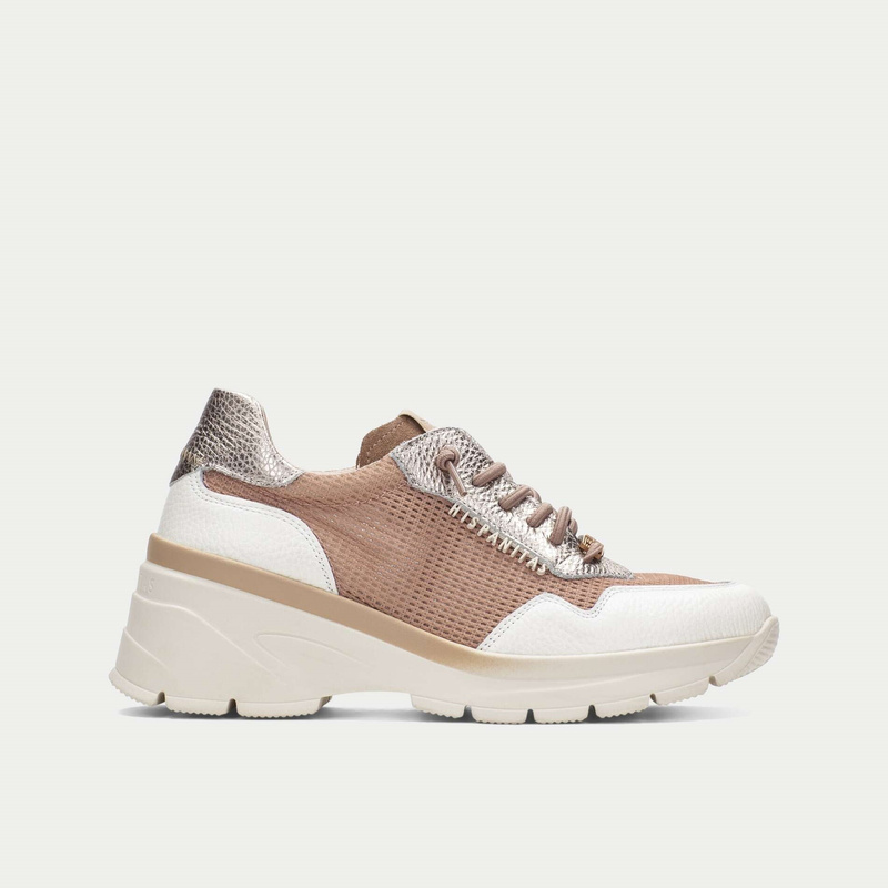 Hiszpańskie sneakersy premium - HISPANITAS CHV264712 BEŻOWE