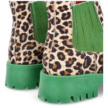 Kolorowe sztyblety - TYMOTEO A1001 PANTERA ZIELONY