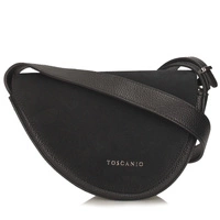 Torebka damska ze skóry - TOSCANIO G87 CZARNA