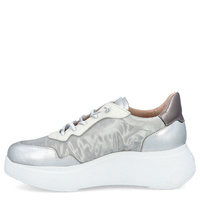 Lekkie sneakersy damskie - WONDERS A-3622 SREBRNE