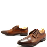 Buty męskie wizytowe - LEADER 245D-606 BRĄZOWE