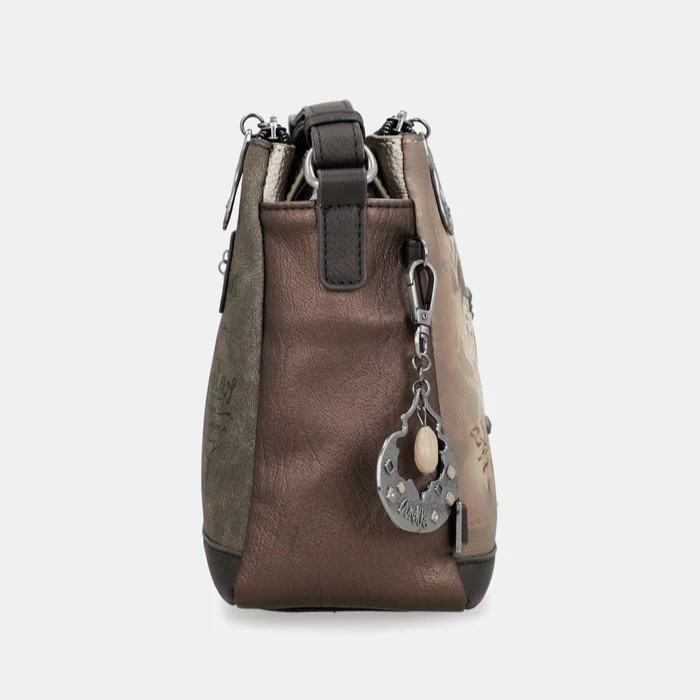 Torebka damska trzykomorowa - ANEKKE REAL 41703-184