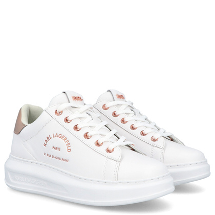 Sneakersy damskie - KARL LAGERFELD KAPRI KL62538 BIAŁE