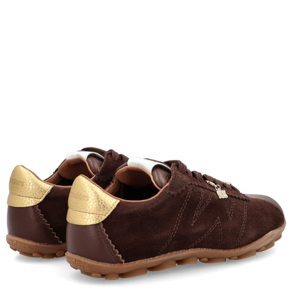 Hiszpańskie sneakersy premium - WONDERS AP-2103 BRĄZOWE