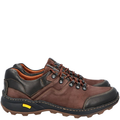 Polskie buty trekkingowe, skóra - KENT 515 BRĄZOWE