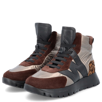 Hiszpańskie sneakersy za kostkę - WONDERS A-2471 MULTIKOLOR