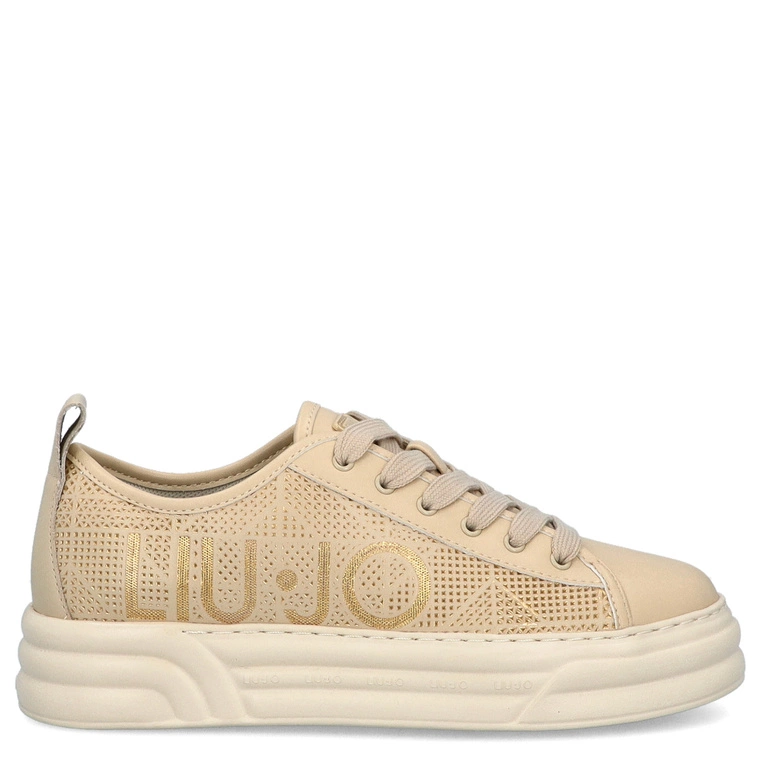 Sneakersy premium  - LIU JO CLEO 26 BF4031 P0102 BEŻOWE