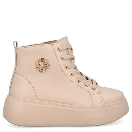 Wysokie sneakersy damskie - FILIPPO DBT6338/24 BEŻOWE