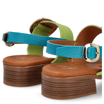 Eleganckie sandały ze skóry - OH! MY SANDALS 5609 KOLOROWE