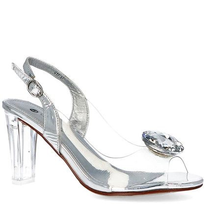 Sandały silikonowe - SCAVIOLA G-17 SREBRNE