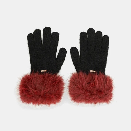 Dzianinowe rękawiczki damskie - ANEKKE MADEMOISELLE 41482-071