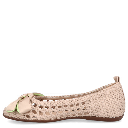 Hiszpańskie baleriny z kokardką - WONDERS CH-1001 BEŻOWE