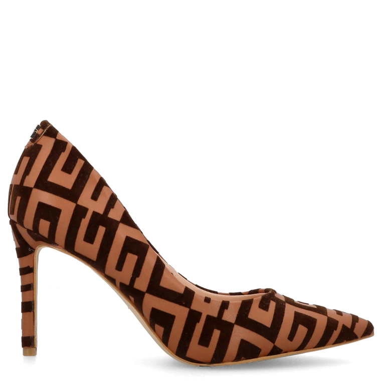 Klasyczne szpilki premium - GUESS PIERA3 FL7PR3FAL08  BRĄZOWE