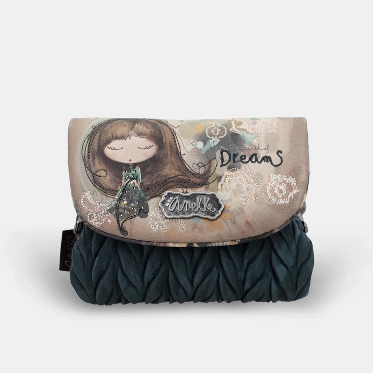 Mały damski portfel z klapką - ANEKKE REAL 41709-016