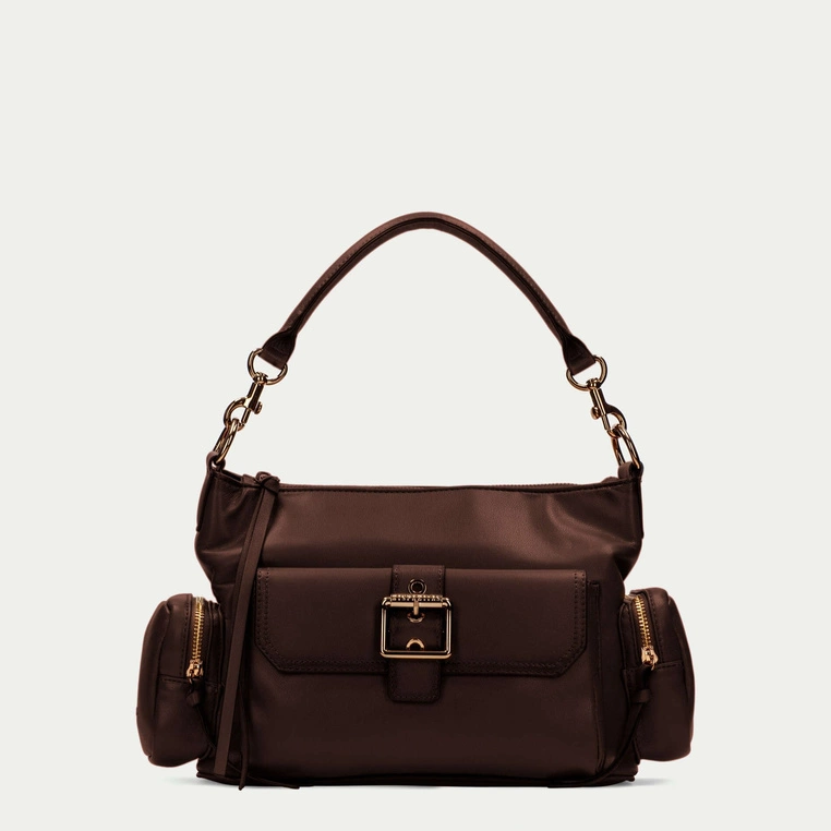 Hiszpańska torebka damska - HISPANITAS BI254140 BRĄZOWA