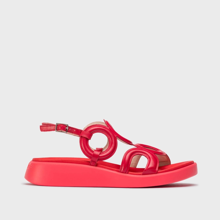 Hiszpańskie sandały - WONDERS C-6533 CZERWONE