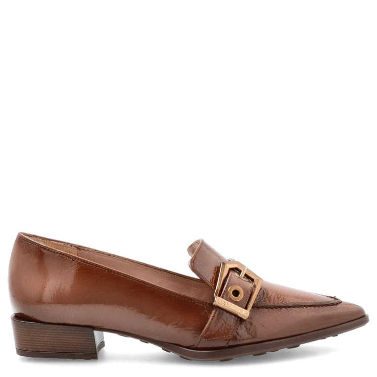 Skórzane czółenka premium - HISPANITAS HI254262 BRĄZOWE