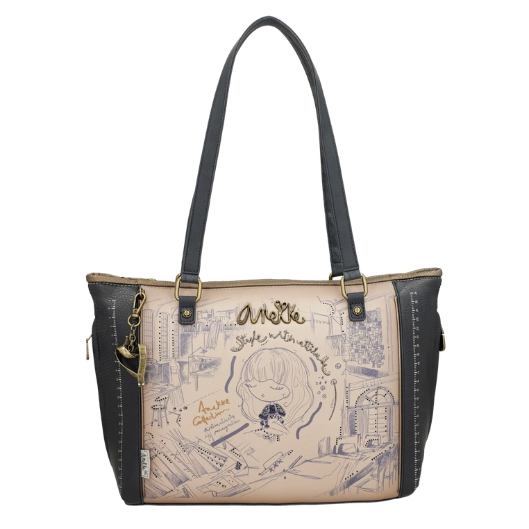 Torebka shopper - ANEKKE MADEMOISELLE STUDIO 41842-412
