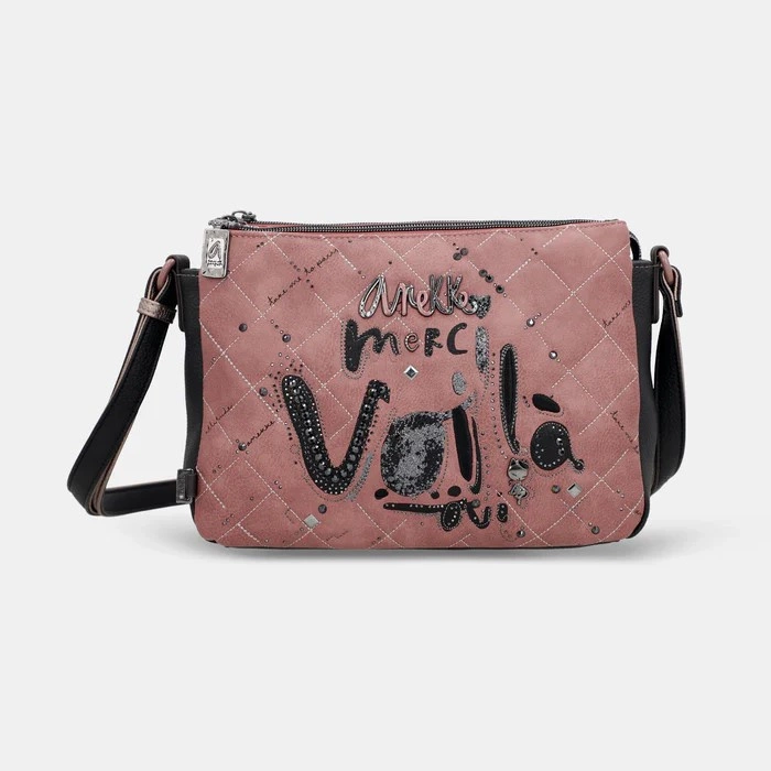 Torebka damska trzykomorowa - ANEKKE MADEMOISELLE PARISIAN 41813-184