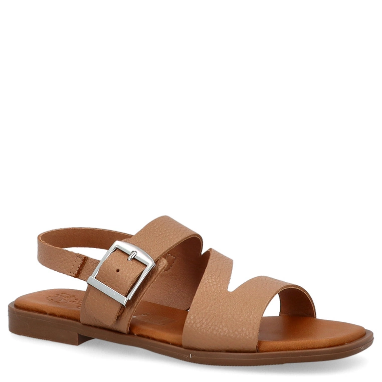 Eleganckie sandały ze skóry - OH! MY SANDALS 5581 BRĄZOWE