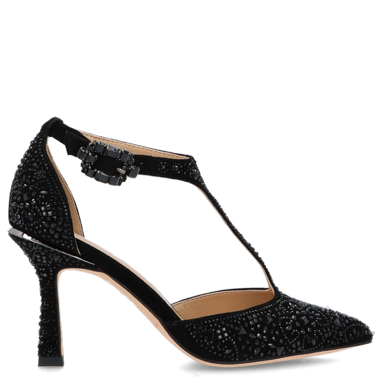 Hiszpańskie szpilki z paskiem - ALMA EN PENA V250410 CZARNE