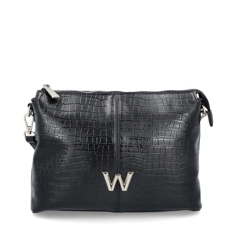 Listonoszka z motywem zwierzęcym - WONDERS WB-54022 CZARNA