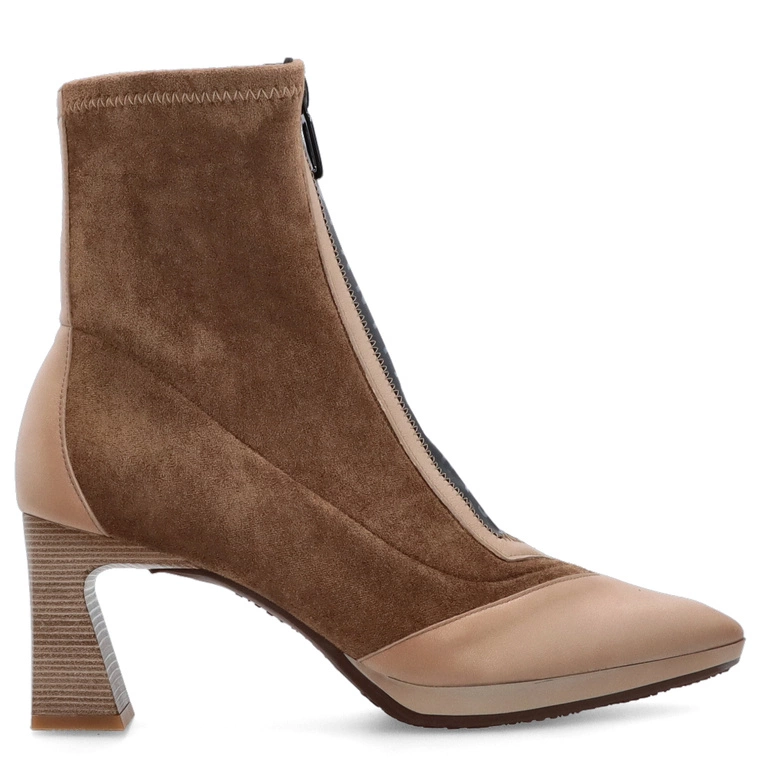 Hiszpańskie botki z zamkiem - HISPANITAS HI254186 BEŻOWE