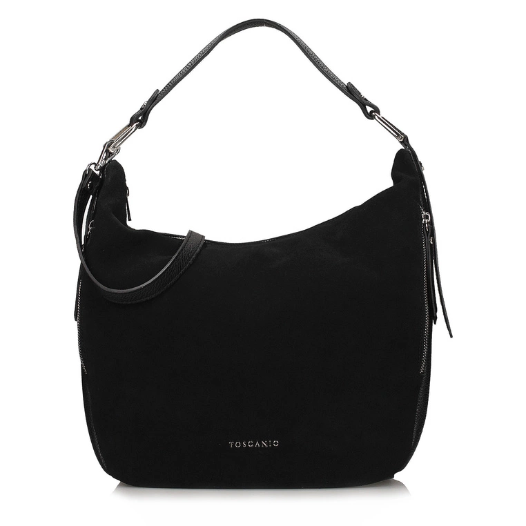 Torebka skórzana - TOSCANIO G107 CZARNY