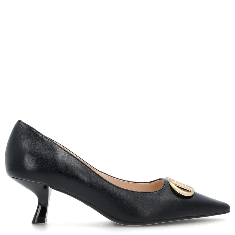 Czółenka skórzane premium - LIU JO GEMY 01 CZARNE